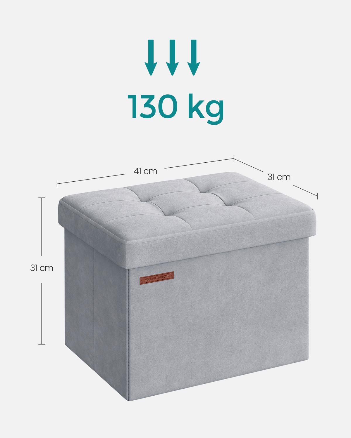 SITZBOX Grau B: 41cm - Grau, Basics, Holzwerkstoff/Textil (41/31/31cm)