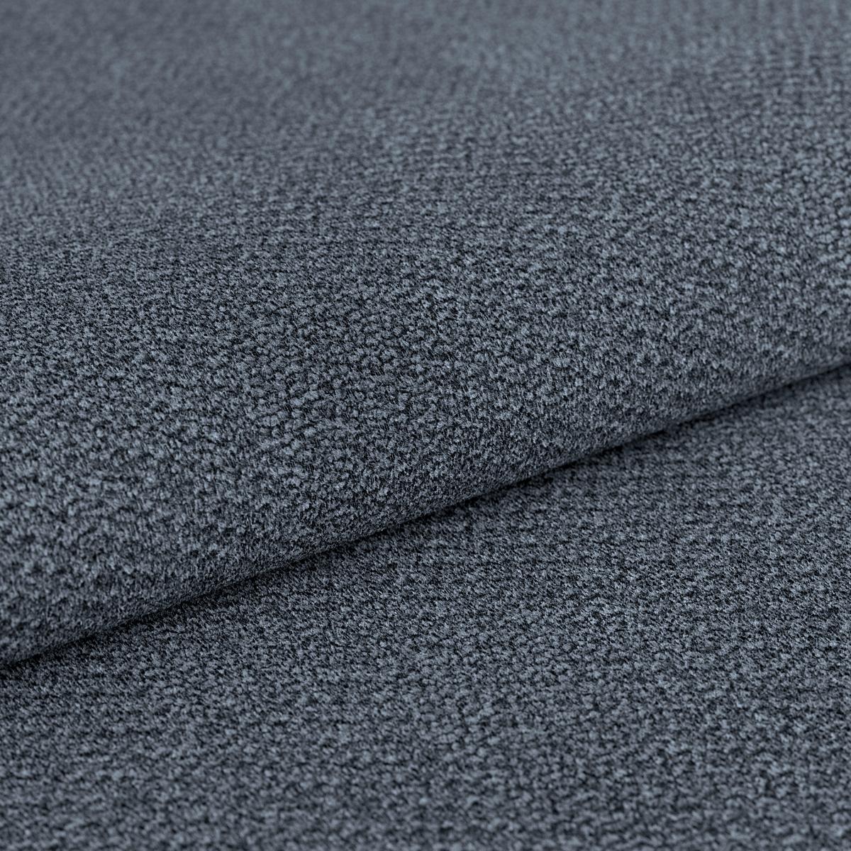 Ecksofa Barletta New Velours Blau, 289x228cm - Blau/Schwarz, ROMANTIK / LANDHAUS, Textil (289/228cm) - Luca Bessoni