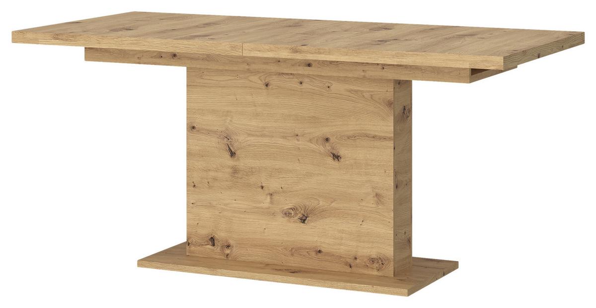 Esstisch Luci Weiß Eiche Artisan B: 160-200 cm - Eiche Artisan, Trend, Holzwerkstoff (160-200/76/90cm) - MID.YOU