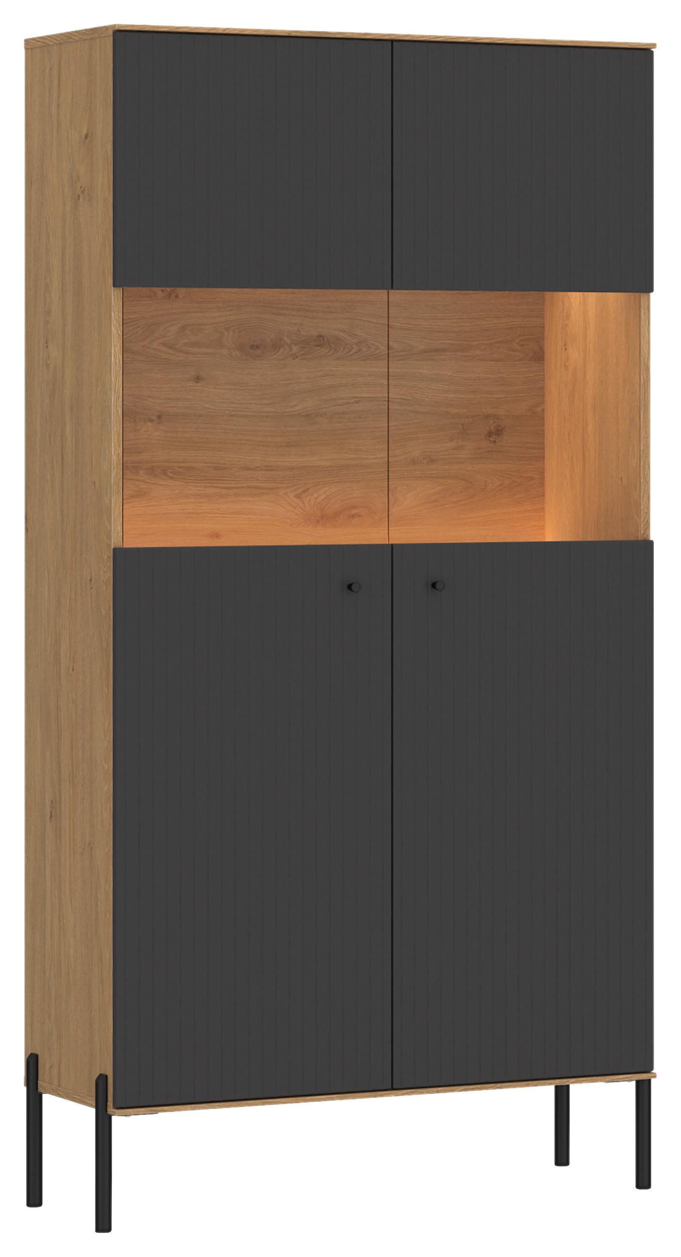 Vitrine Nurisa Anthrazit B: 90 cm