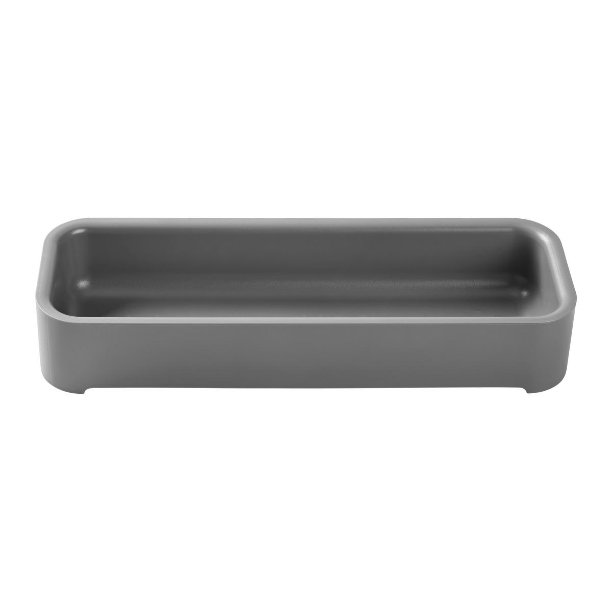 Pŕíborník LIS -EXT- - šedá, Moderní, plast (28,6/9,6/4,8cm) - Mömax