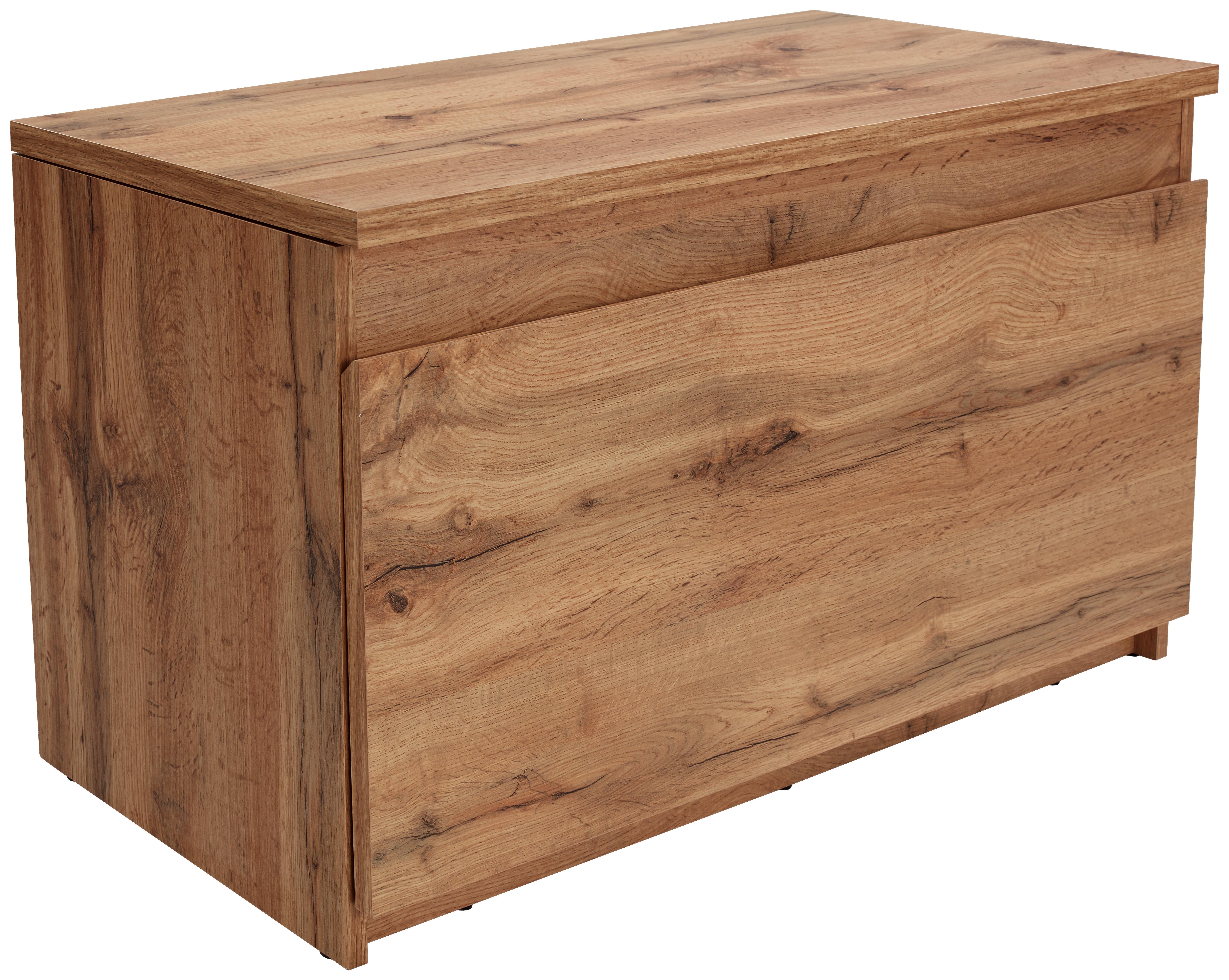 Előszobapad Trend - Tölgyfa, modern, Faalapú anyag (90/49/38cm)