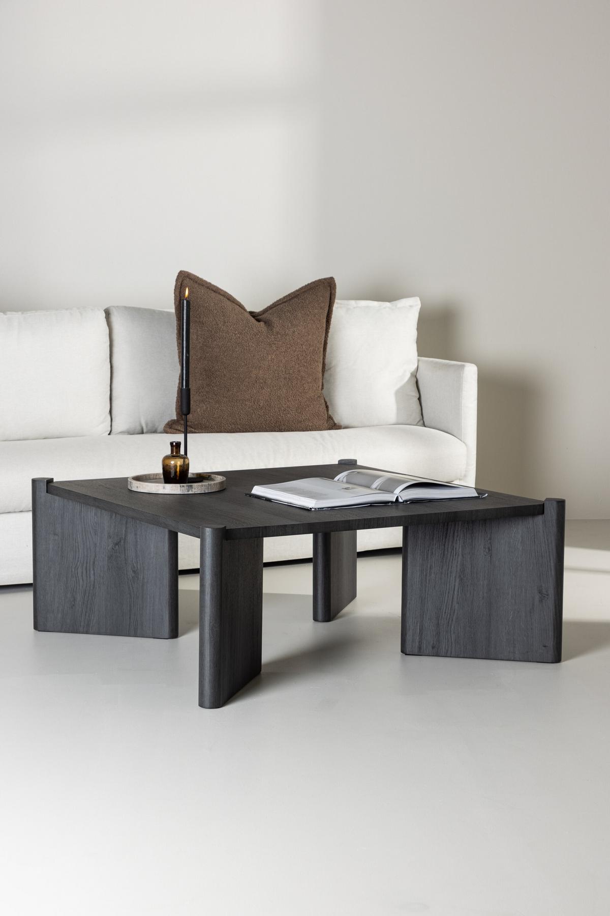 Couchtisch Rogaland Schwarz B: 100 cm - Schwarz, Design, Holz/Holzwerkstoff (100/100/40cm) - Livetastic