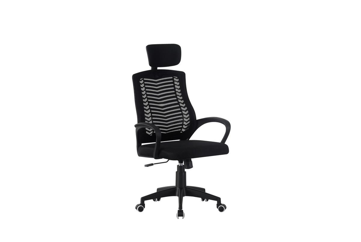 Drehstuhl Nizza New - Schwarz, MODERN, Kunststoff/Textil (68/123/57cm)