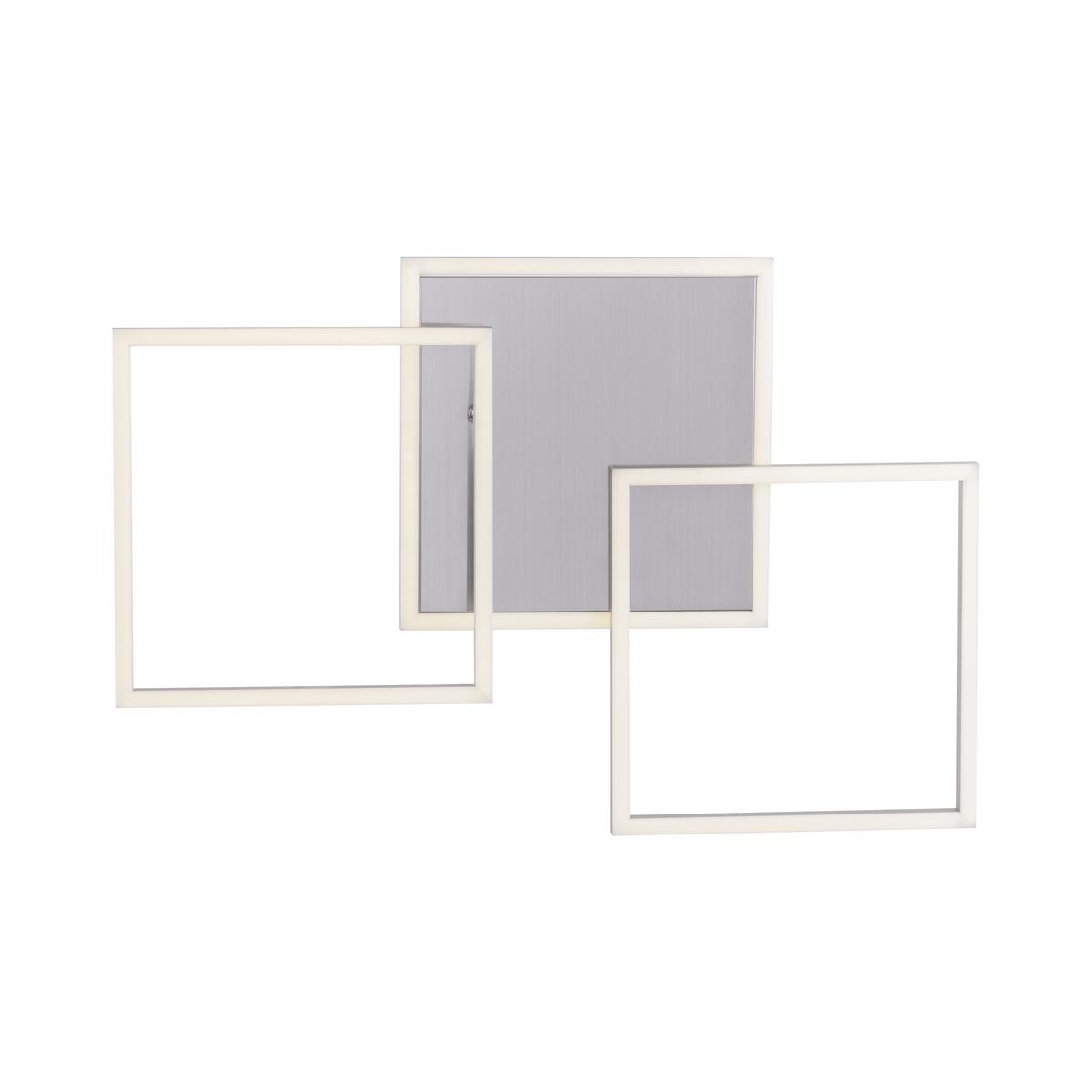LED-Deckenleuchte Iven L: 75 cm, drehbar - Silberfarben, Basics, Kunststoff/Metall (75/45/7,3cm)