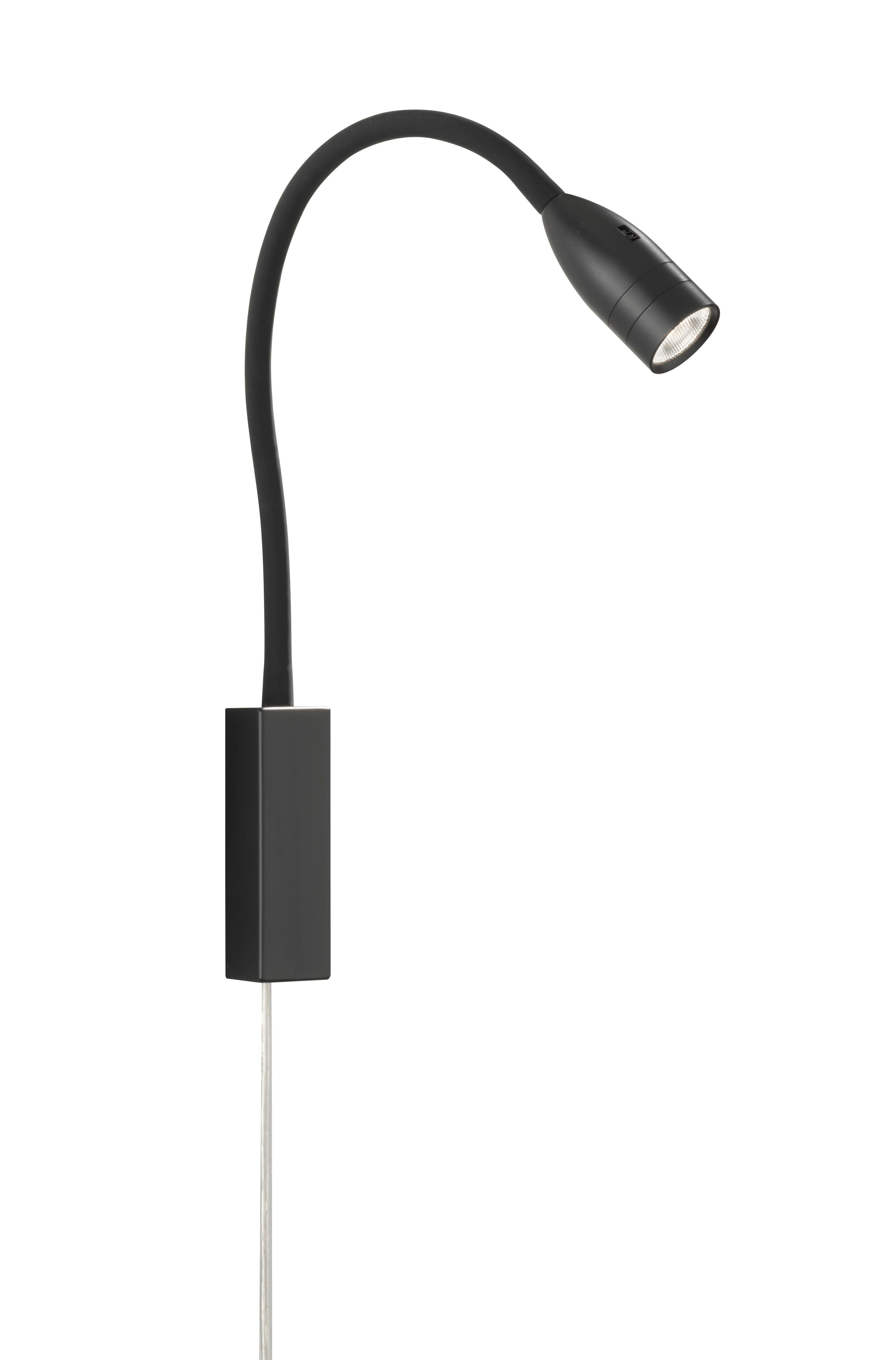 LED-Wandleuchte Sten 1-Flammig dimmbar und drehbar - Schwarz, Basics, Metall (35/4/61cm) - Fischer & Honsel