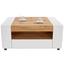 Couchtisch Holz mit Ablagefach +Lade Toronto, Eichendekor - Eichefarben/Weiß, MODERN, Holzwerkstoff (110/48,3/75cm) - Ombra Couchtisch Holz mit Ablagefach +Lade Toronto, Eichendekor - Eichefarben/Weiß, MODERN, Holzwerkstoff (110/48,3/75cm) - Ombra