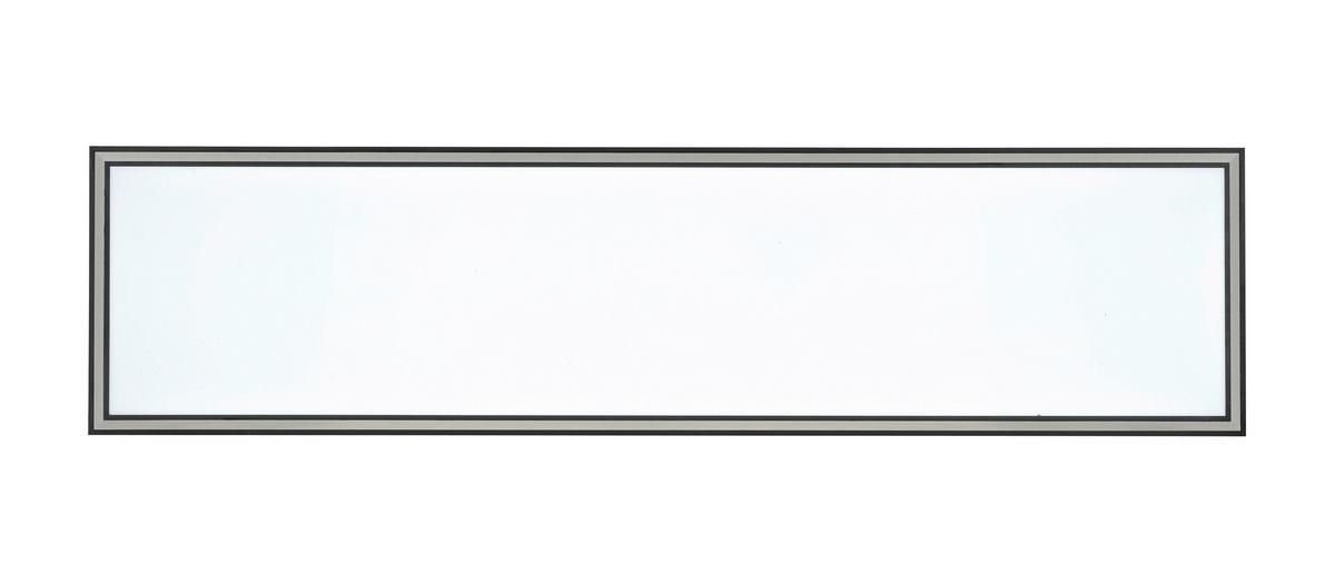 Led Mennyezeti Lámpa Bruno - krómszínű/fekete, Modern, műanyag/fém (120/30/7,5cm) - Luca Bessoni