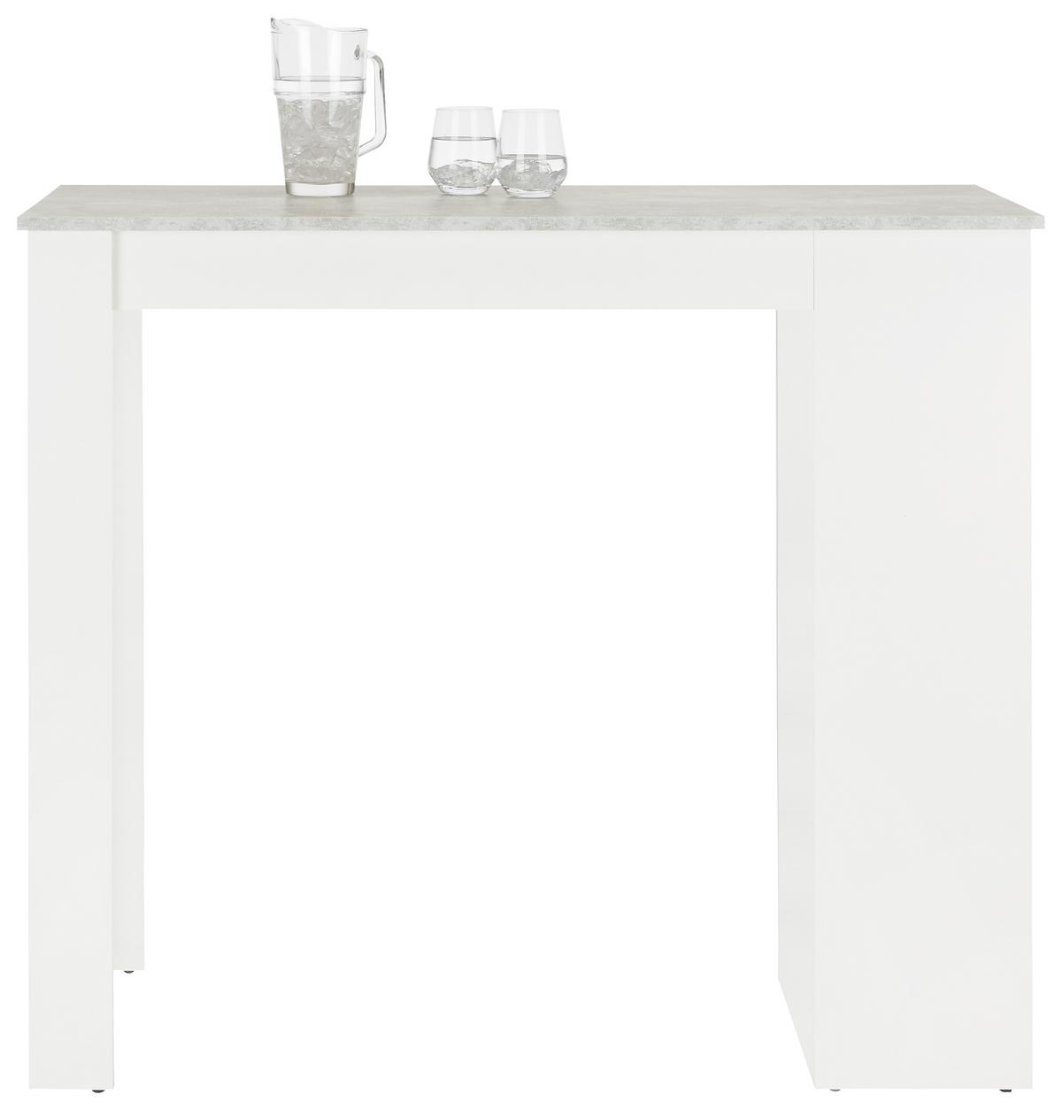 BAR MOJITO -BASED- - šedá/bílá, Moderní, kompozitní dřevo (115/50/103cm) - Based