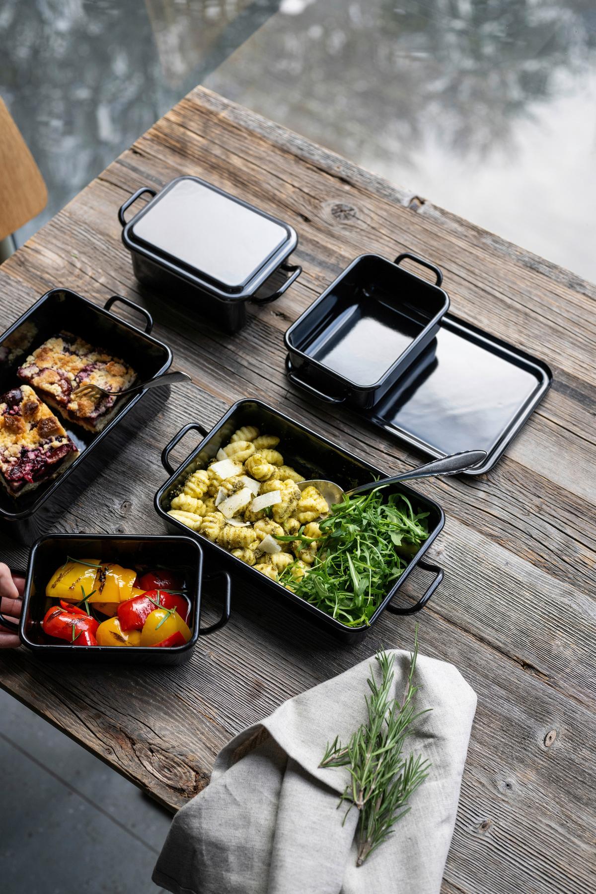 Bratform Mini Back- und Servierform - Schwarz, Basics, Metall (21,00/11/5cm) - Riess