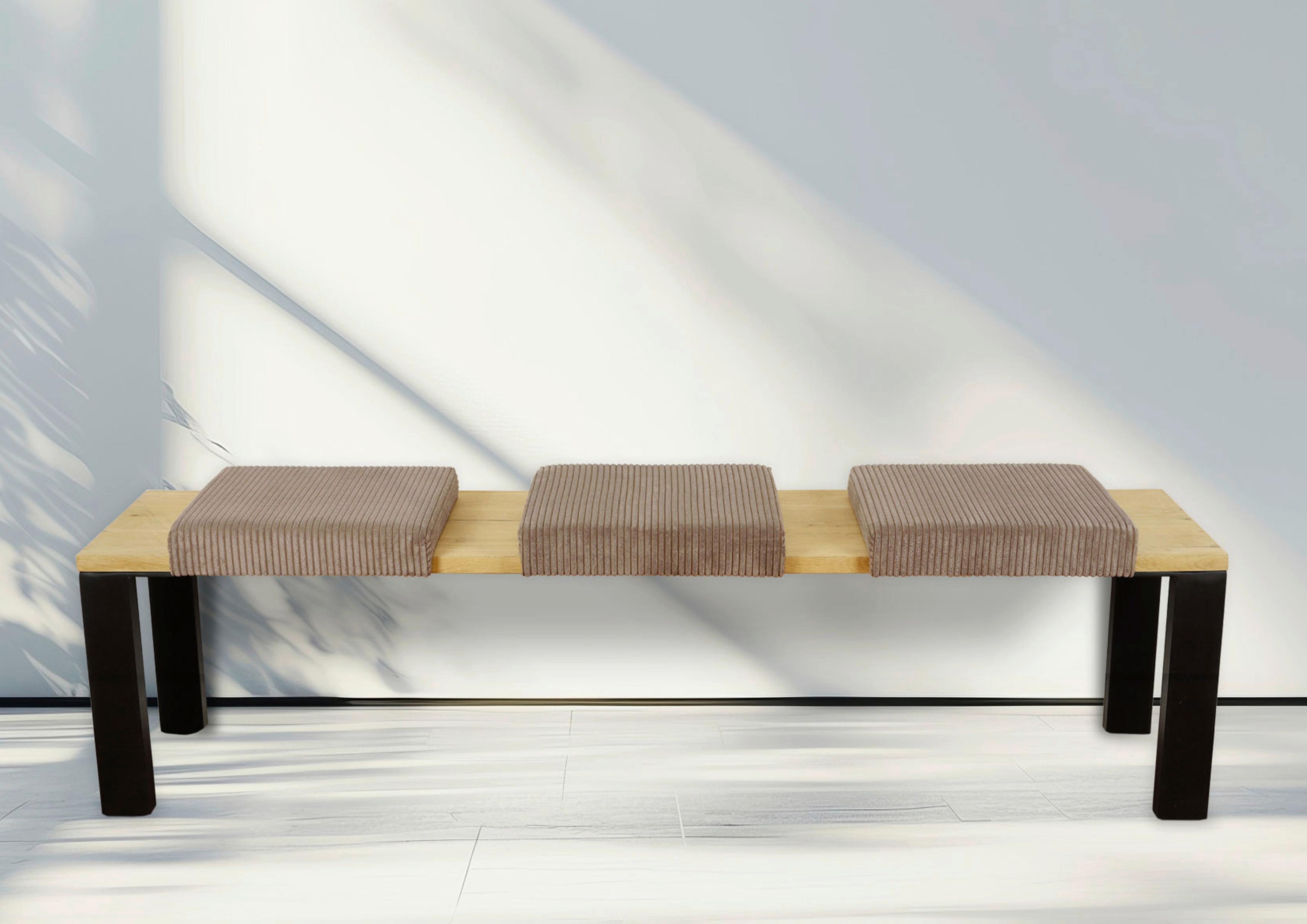 Bankkissen 2-tlg. Set Cord, Taupe, Lxb: 40x35/38 Cm - Taupe, Basics, Textil (40/35/38/5/8cm)