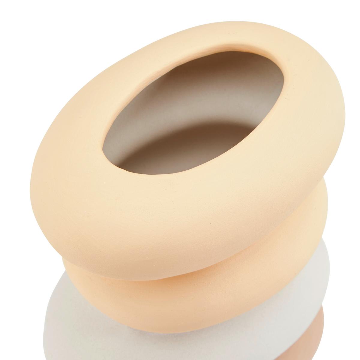 Vase Sylvan Organisch Keramik H: 20 cm - Multicolor, MODERN, Keramik (11,3/20/8cm) - Luca Bessoni