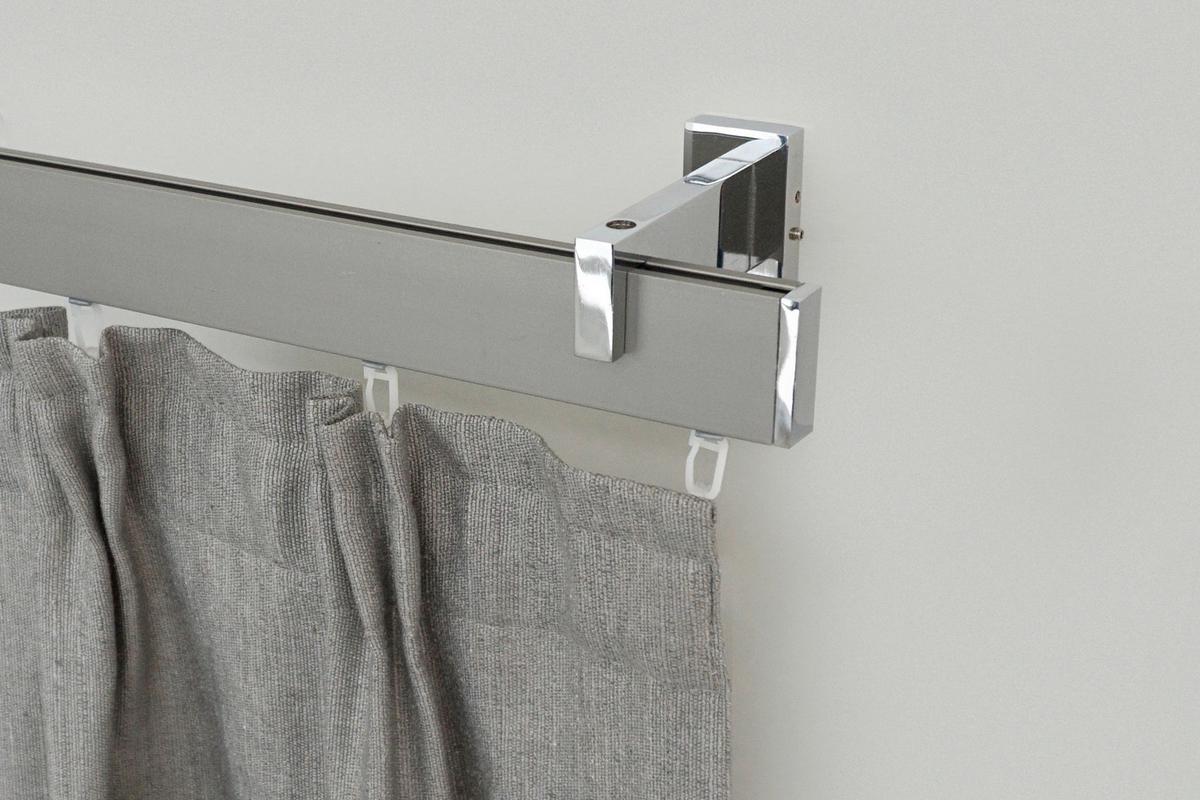VORHANGSCHIENE FLORENZ 350 cm - Grau, Basics, Metall (350cm)