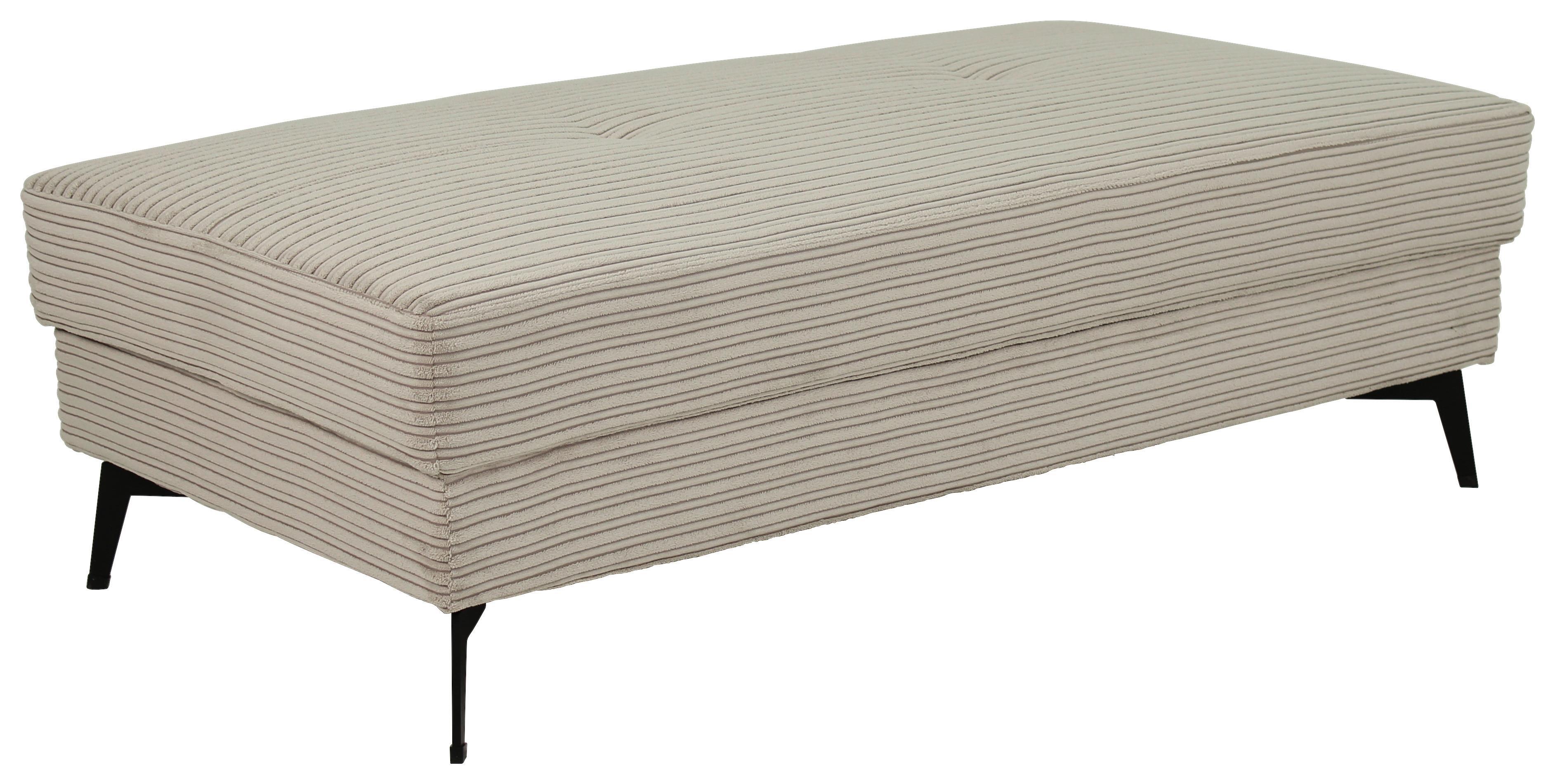 Hocker Zero Hellgrau/beige 140x80 Cm - Beige/Hellgrau, Trend, Textil (140/80cm)