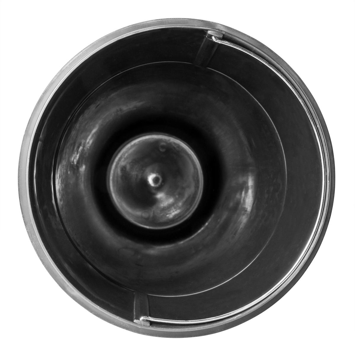 ABFALLEIMER Clean Bamboo Schwarz B: 37cm - Schwarz, MODERN, Kunststoff/Metall (37/64,5/29cm) - MID.YOU