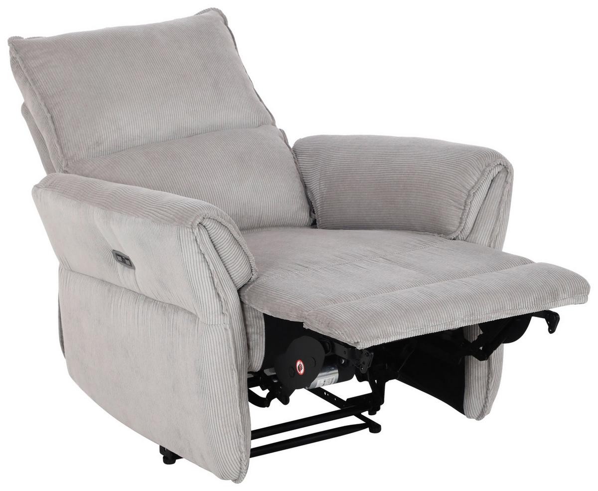 Fernsehsessel Jenson - Schwarz/Grau, MODERN, Holz/Textil (86/103/92cm)