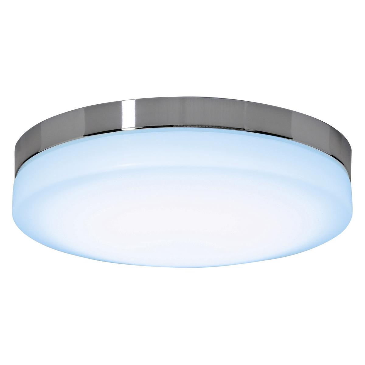 LED-Deckenleuchte 1196761 - Chromfarben/Weiß, Design, Kunststoff/Metall (29cm) - Näve