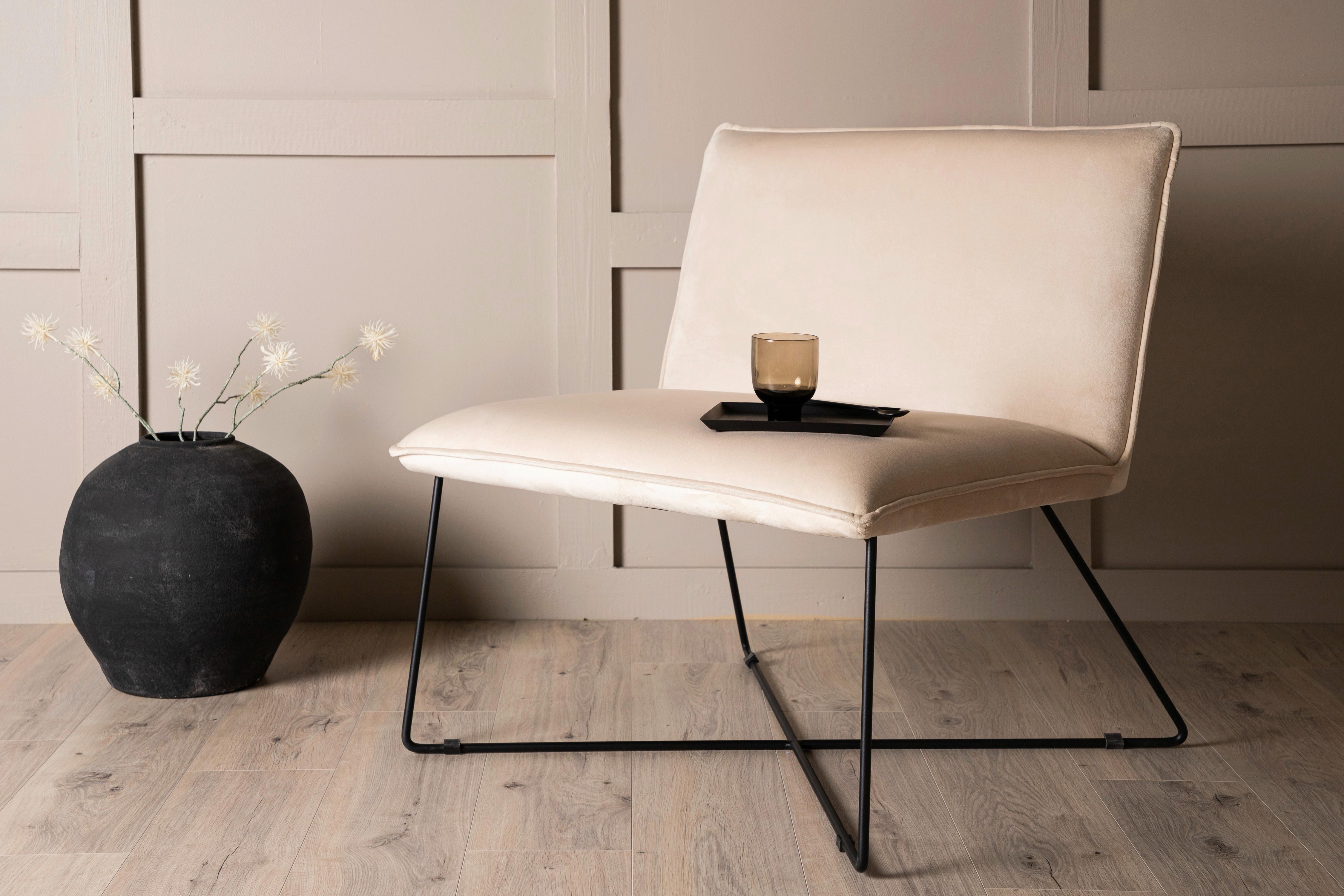 Sessel X-Lounge - Beige/Schwarz, Design, Kunststoff/Textil (61,5/82,5/72cm) - Livetastic