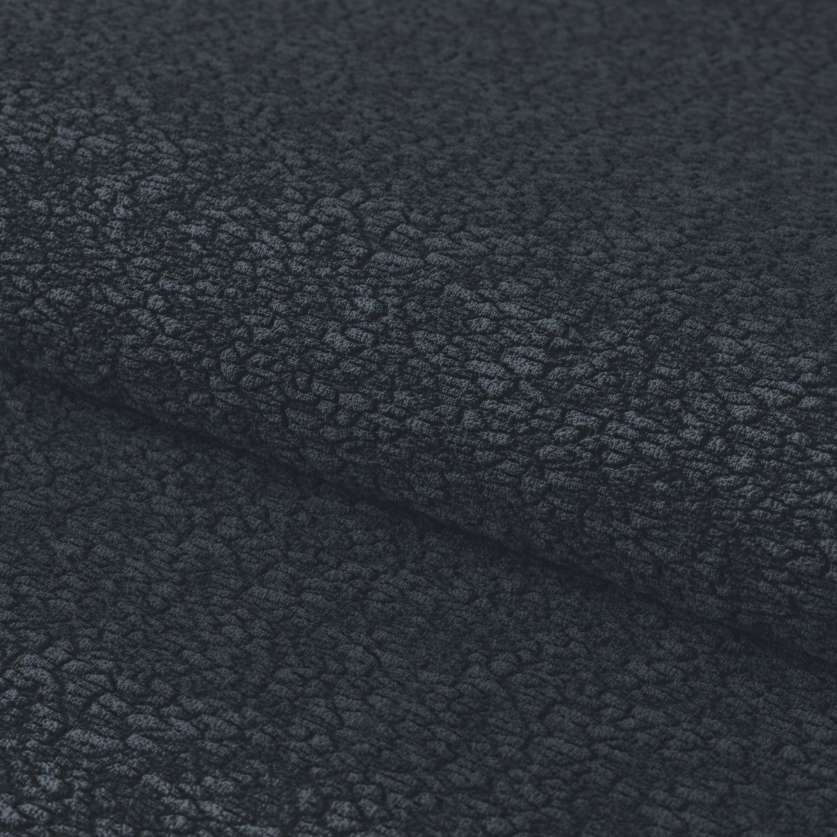 Ecksofa Panda Chenille dunkelblau, 178x280cm - Dunkelgrün/Schwarz, Trend, Textil (178/280cm)