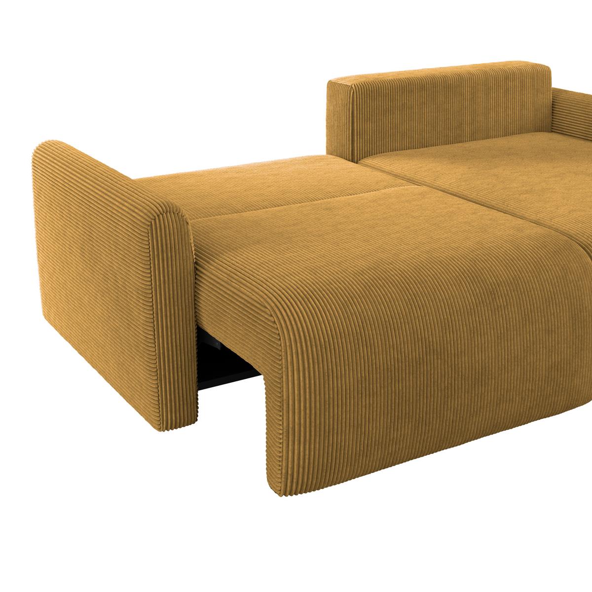 Ecksofa Josh Senfgelb S: 229x146 Cm - Senfgelb, Trend, Textil (229/146cm)