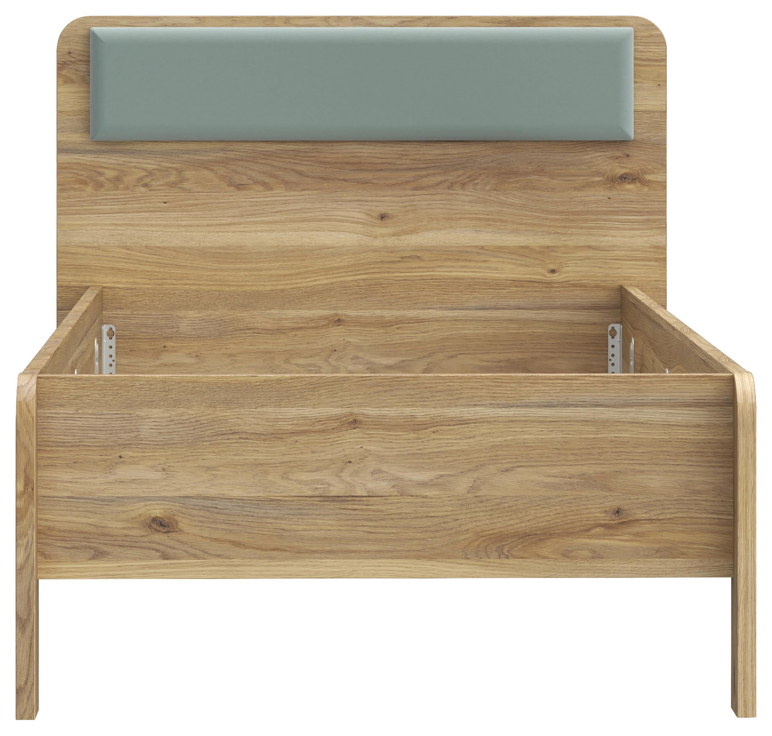 POSTEĽ HOA - farba duba/šalviovozelená, Modern, kompozitné drevo (90/200cm)