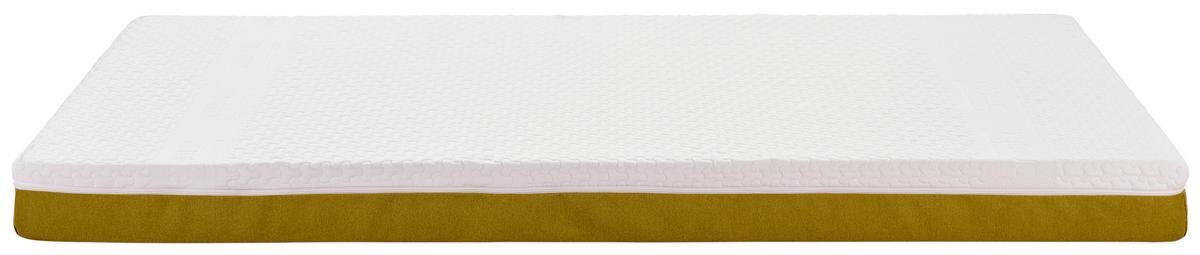 Komfortschaummatratze Enjoy-Zoe 90x200cm Mittelfest - Gelb/Weiß, Textil (90/200cm) - Primatex