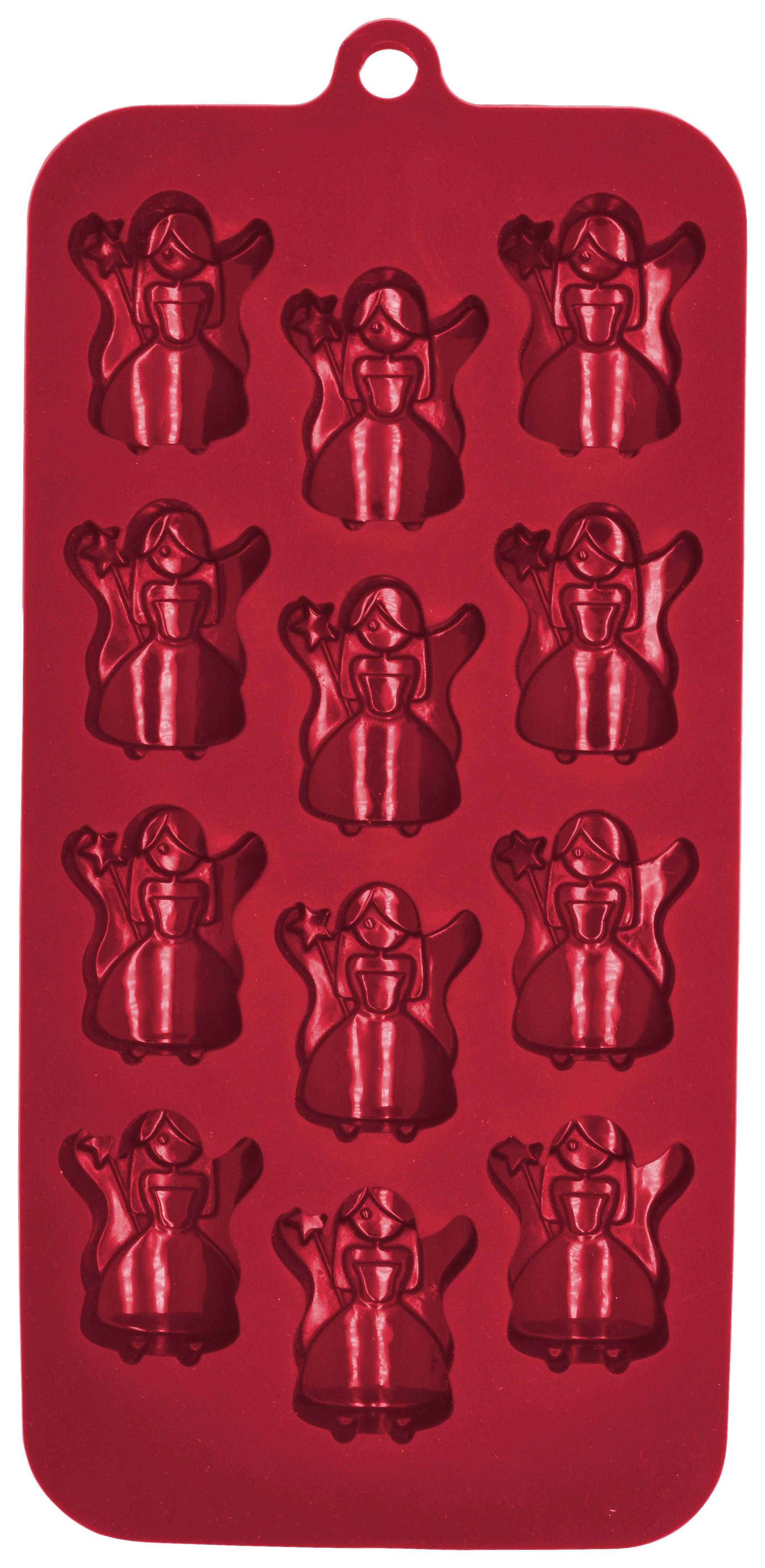 FORMA NA PRALINKY A PEČENÍ CHRISTMAS FABLE - červená, Konvenční, plast (21/10,5/1,5cm) - Modern Living