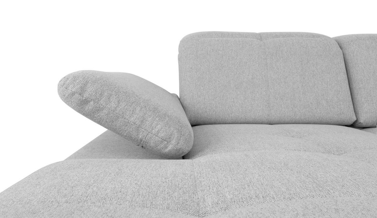 Wohnlandschaft Ramzes Hellgrau U: 173x328x215 cm - Hellgrau/Grau, Design, Textil (173/328/215cm) - MID.YOU