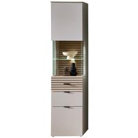 VITRÍNA MEMPHIS - čierna/kašmírová, Modern, kov/kompozitné drevo (45/200/36cm) - Premium Living