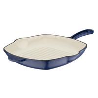 Gsw Grillpfanne Blue Magic Dunkelblau, L/b/h:28x28x4,5cm - Dunkelblau, Basics, Metall (28/28/4,5cm) - GSW