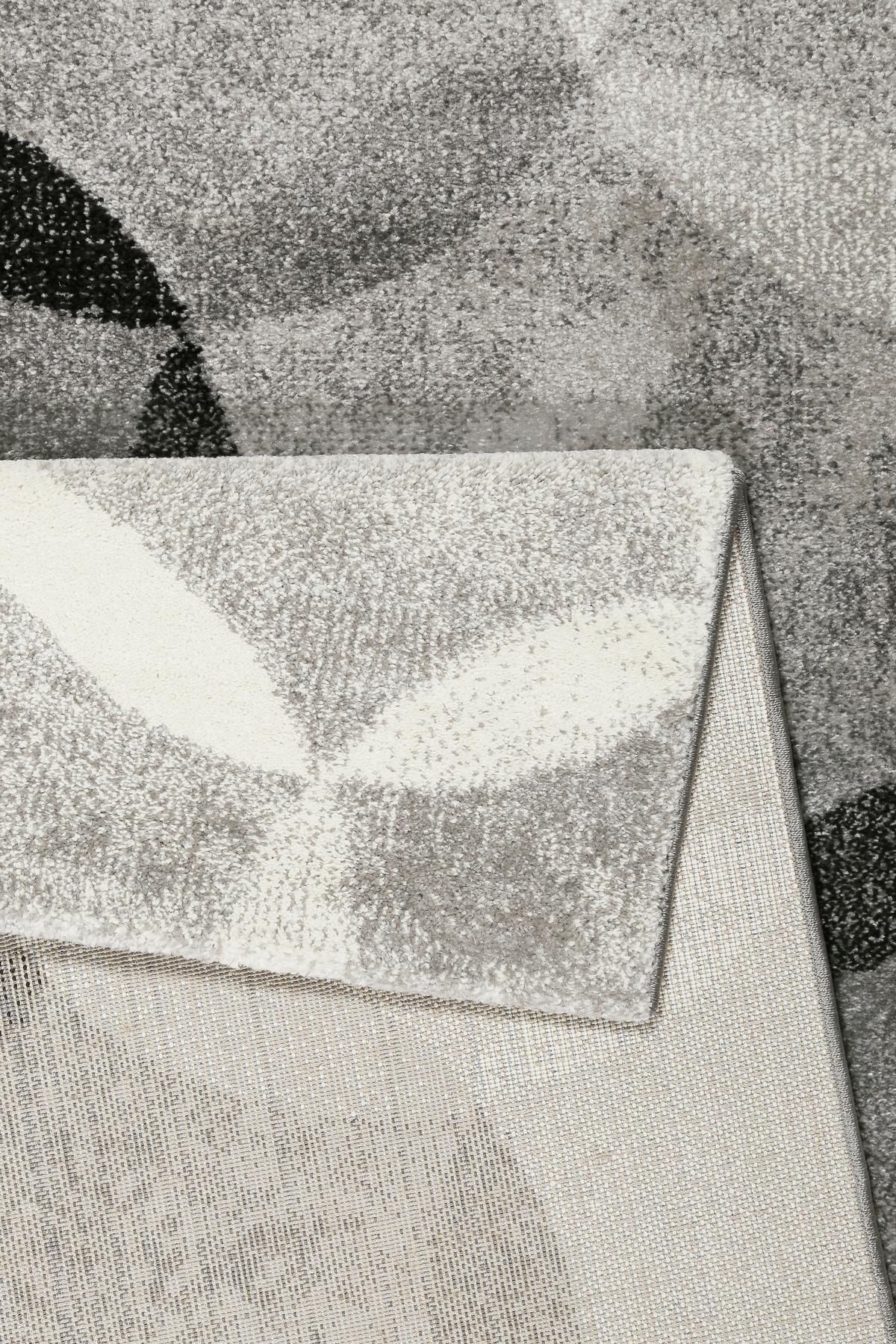 Webteppich Silber/grau Graphik Modernina 160x225 Cm - Dunkelgrau/Beige, Design, Textil (160/225cm) - Esprit