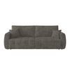 2-sitzer-sofa Bali Mit Schlaffunktion & Bettkasten - Anthrazit/Schwarz, MODERN, Holz/Textil (245/74-90/104cm) - Luca Bessoni