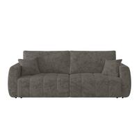 2-sitzer-sofa Bali Mit Schlaffunktion & Bettkasten - Anthrazit/Schwarz, MODERN, Holz/Textil (245/74-90/104cm) - Luca Bessoni