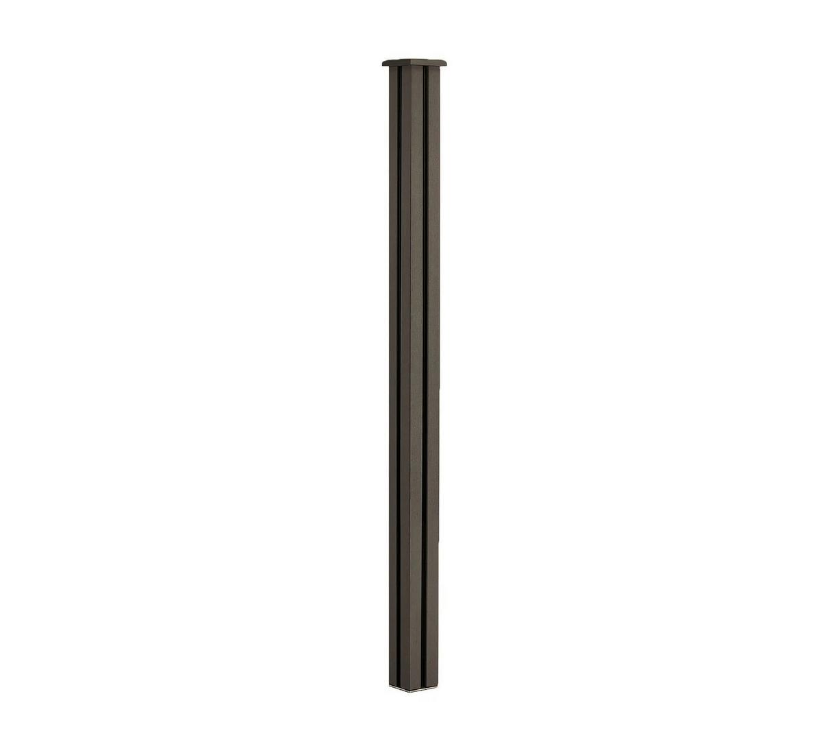 WPC Zaunpaket 5 Elemente, 6 Pfosten, einfaches Stecksystem - Anthrazit, KONVENTIONELL, Holzwerkstoff (910/185/10cm) - Prestige Home