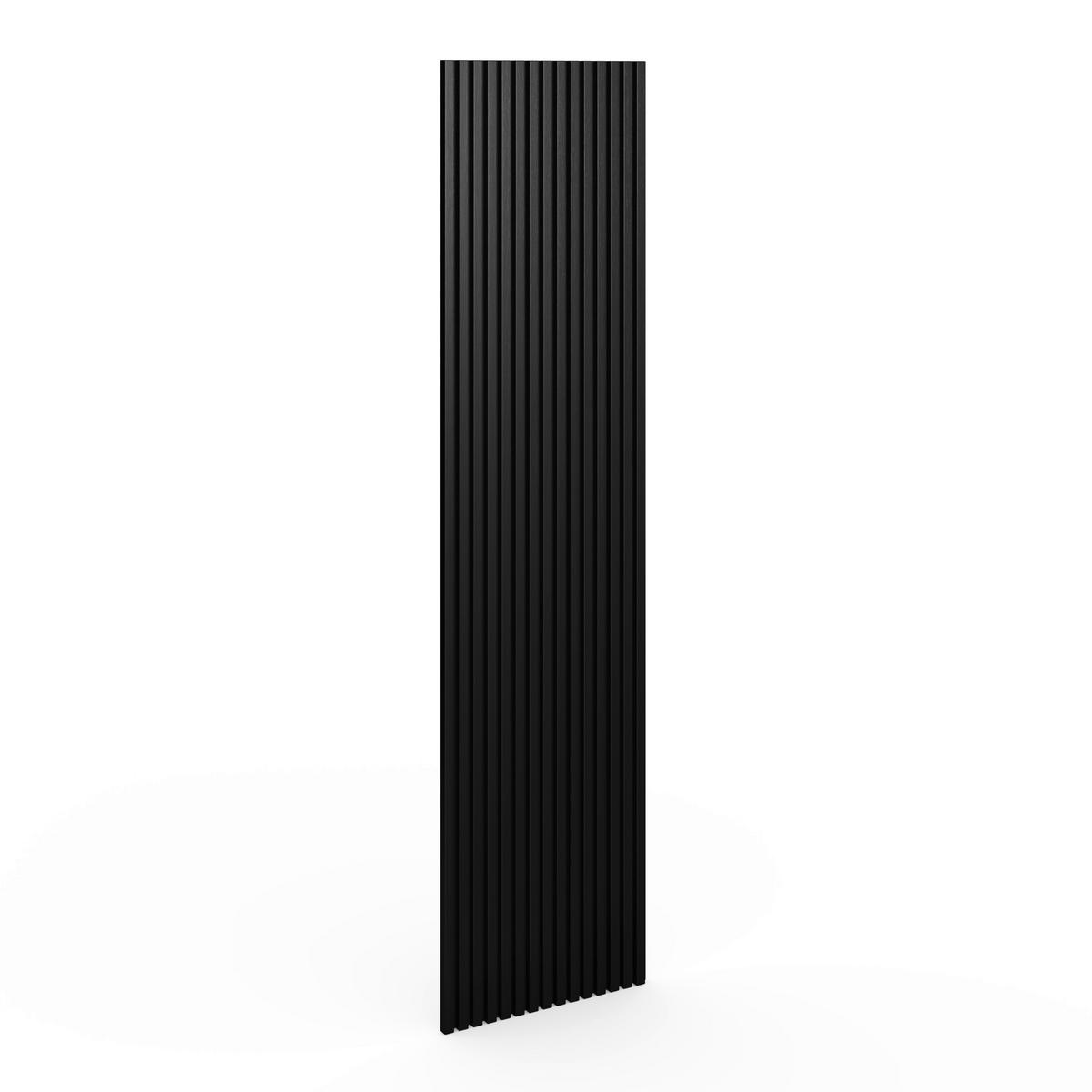 Akustický panel Rico, čierny 60x240 - čierna, Modern, kompozitné drevo/plast (60/2,1/240cm)