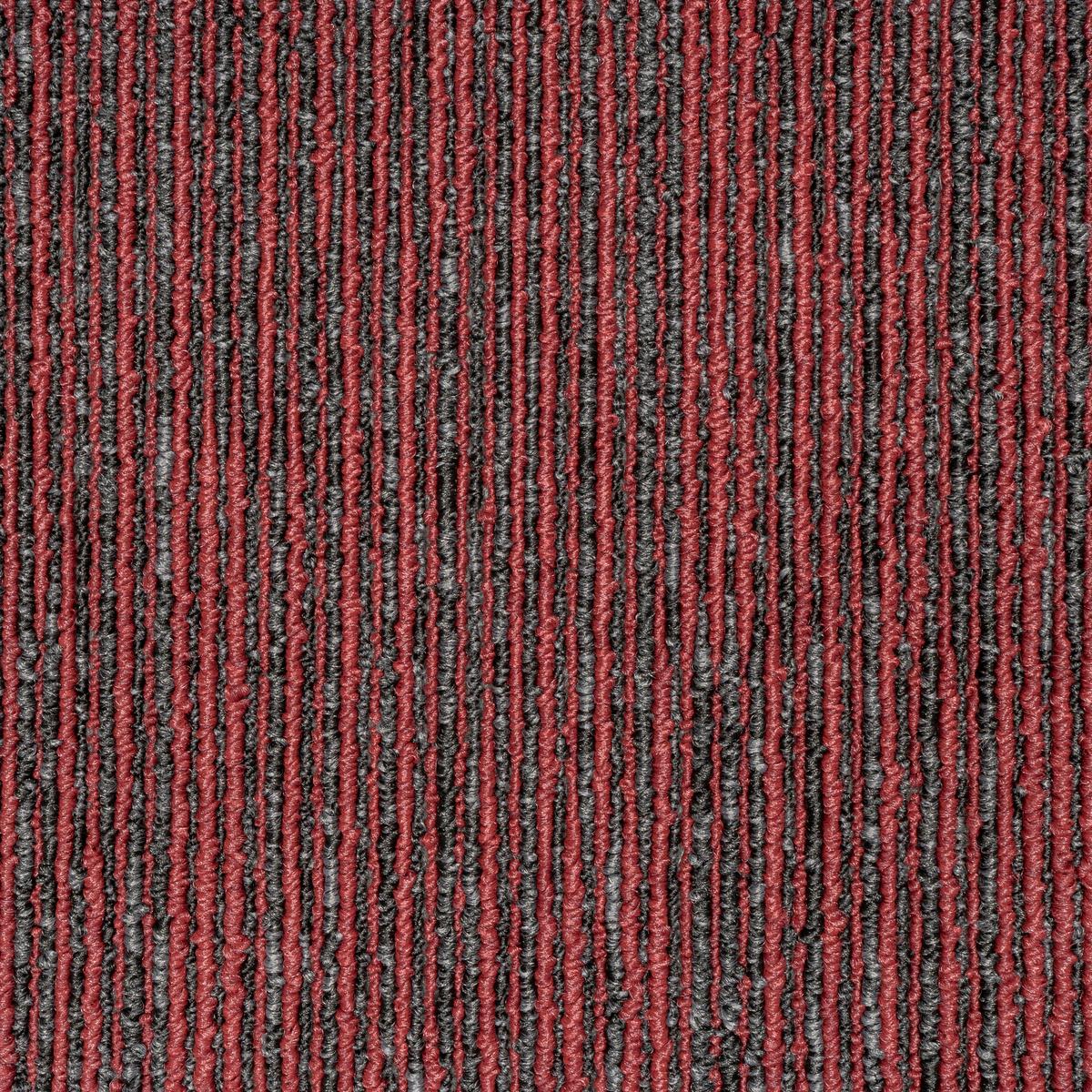 Teppichfliese Grau/Rot Ambition 50x50 cm Florhöhe 3mm - Rot/Grau, Basics, Textil (50/50cm)