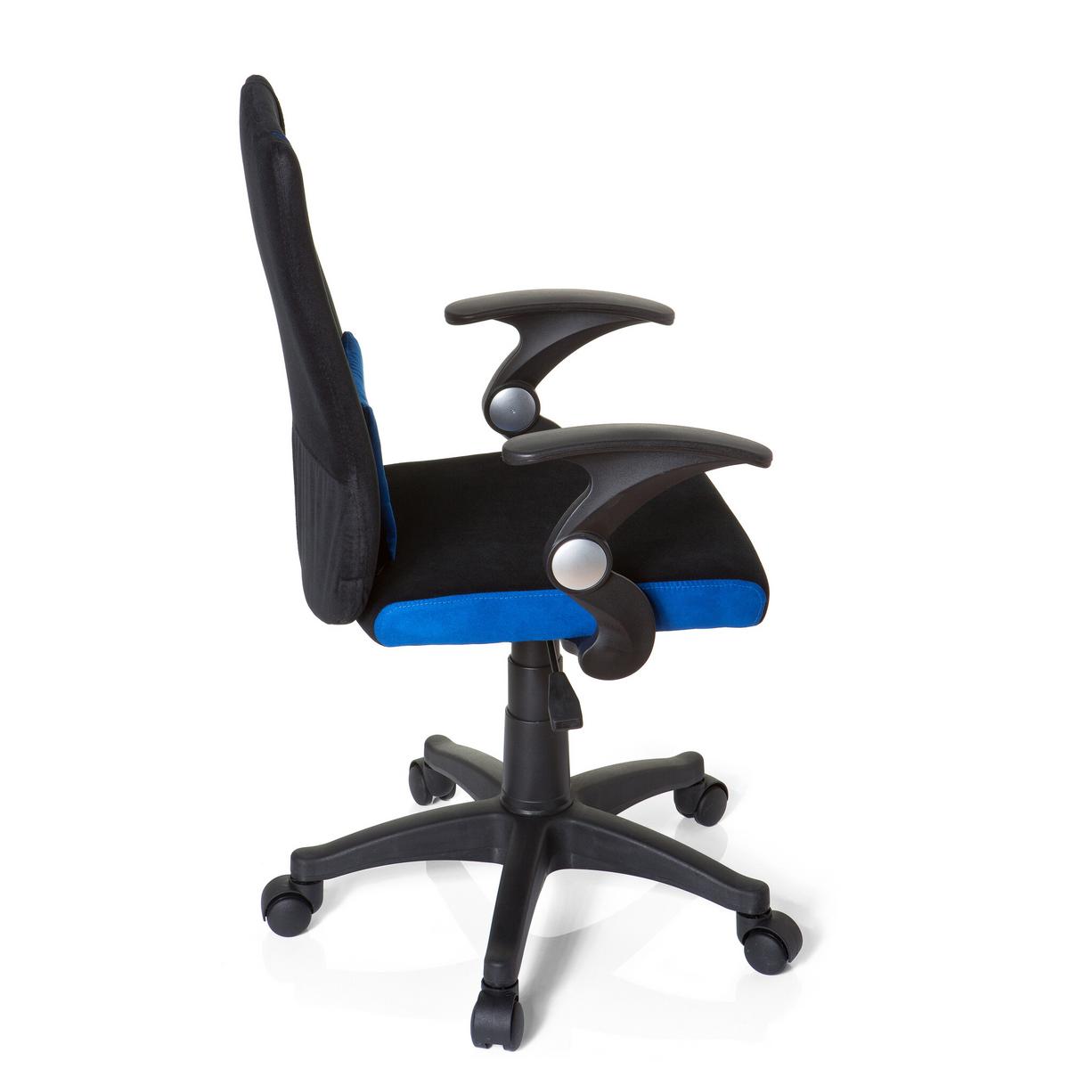 Jugenddrehstuhl Kiddy Pro Al Blau/Schwarz - Blau/Schwarz, Basics, Kunststoff (50/87-97/40cm) - MID.YOU