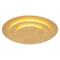 LED-Deckenleuchte 48465-40 - Goldfarben, Design, Metall (49/4,7cm) - Globo