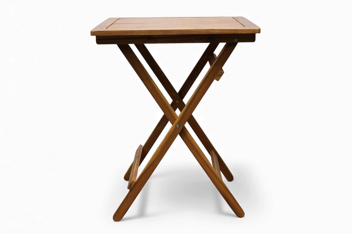 Balkonset, 3-teilig Akazie, klappbar - Hellbraun, Basics, Holz (60/60/72cm)