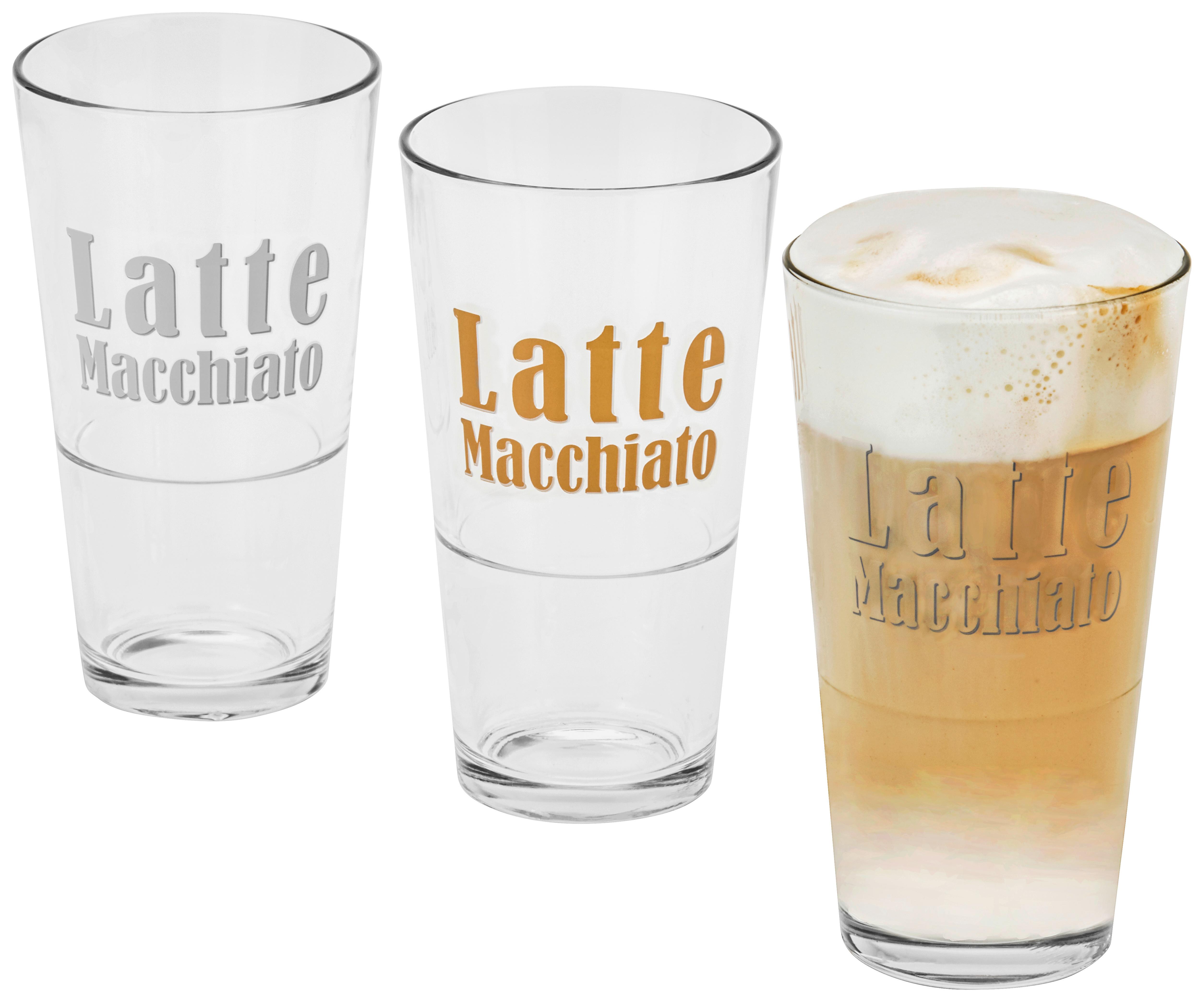 Latte Macchiatoglas Hitzebeständig Harald 365 Ml - Klar, MODERN, Glas (7,9/14,3cm) - Luca Bessoni