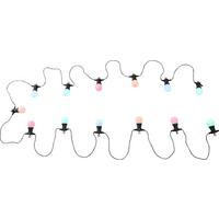 Lichterkette Multicolor 300cm - Opal/Schwarz, Design, Kunststoff (1250/5/11,3cm) - Globo