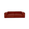 3-Sitzer-Sofa Manne Rostfarben B: 266 cm - Rostfarben/Schwarz, Design, Textil (266/76/116cm) - MID.YOU