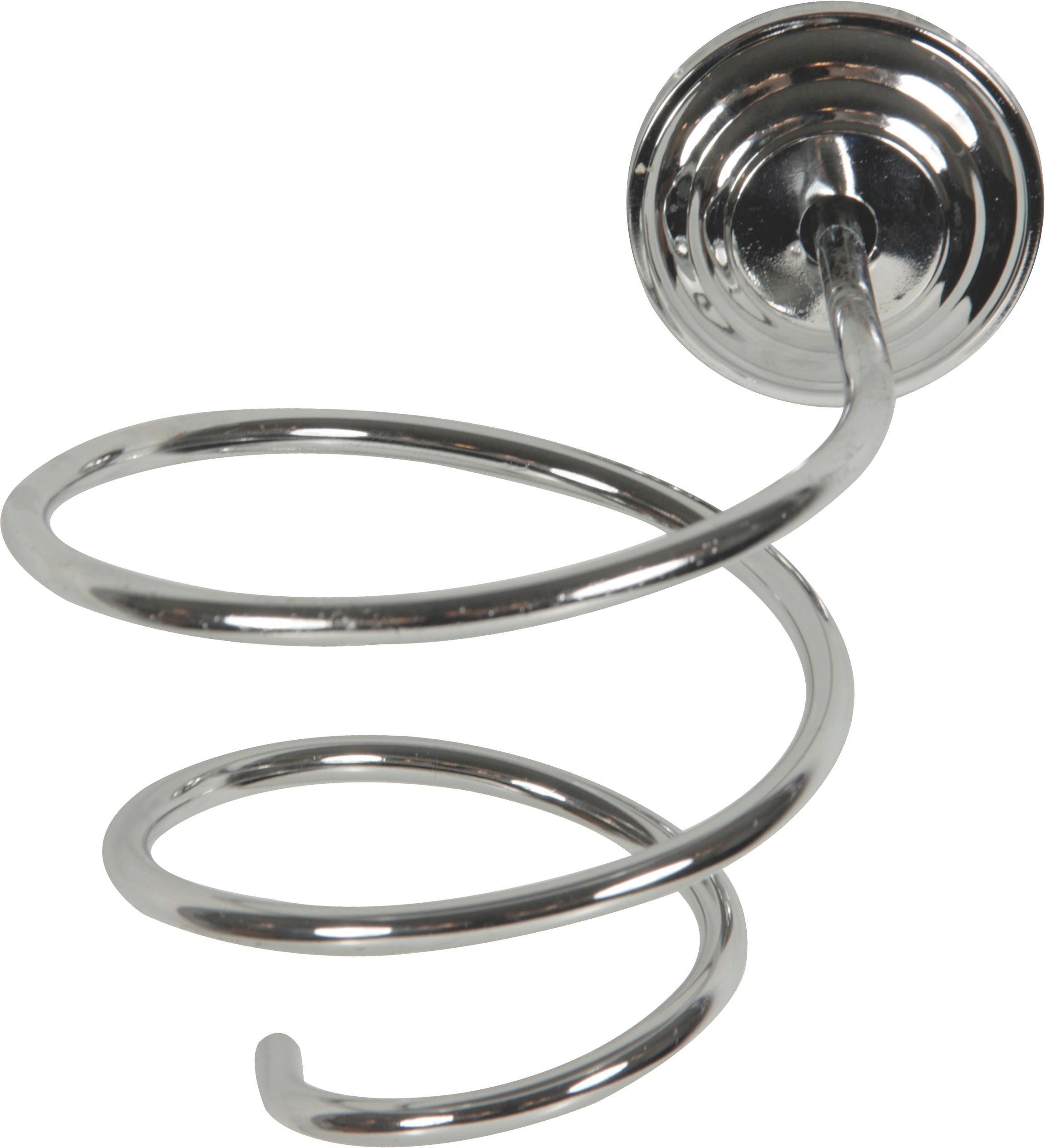 Haartrocknerhalter Salerno - Silberfarben, KONVENTIONELL, Metall (15,5/14/14cm)