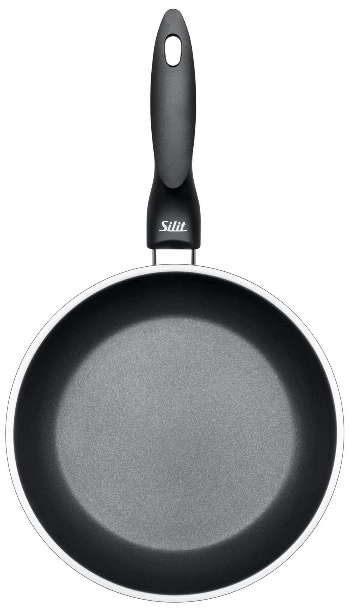 Pfannenset 2--teilig. Set Metall, Edelstahlfarben - Edelstahlfarben/Schwarz, Basics, Metall