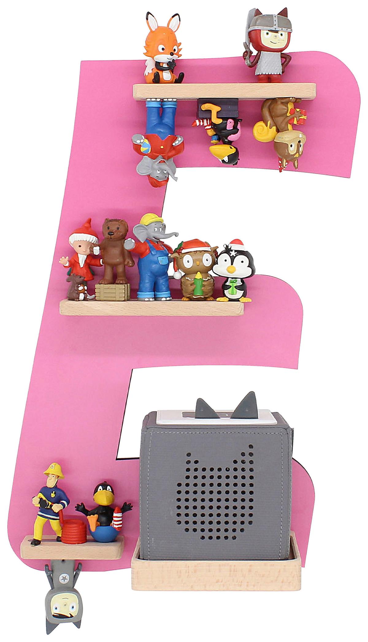 Kinderregal Boarti Pink B: 32 cm - Pink, MODERN, Holzwerkstoff (32/47/19cm) - MID.YOU