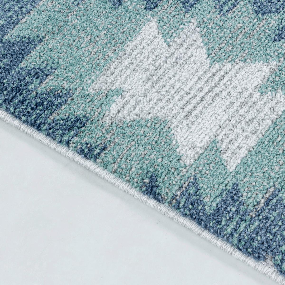 Flachwebteppich Bahama - Blau, Design, Textil (200/290cm) - Novel