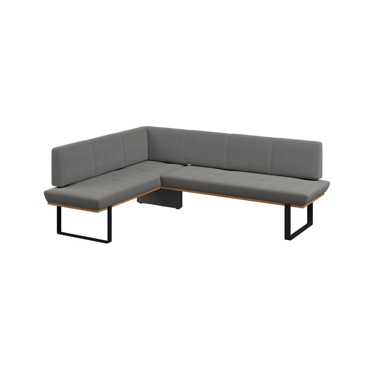 Eckbank Tristan Webstoff anthrazit,S 175x245cm - Anthrazit/Schwarz, MODERN, Holz/Textil (175/245cm) - James Wood