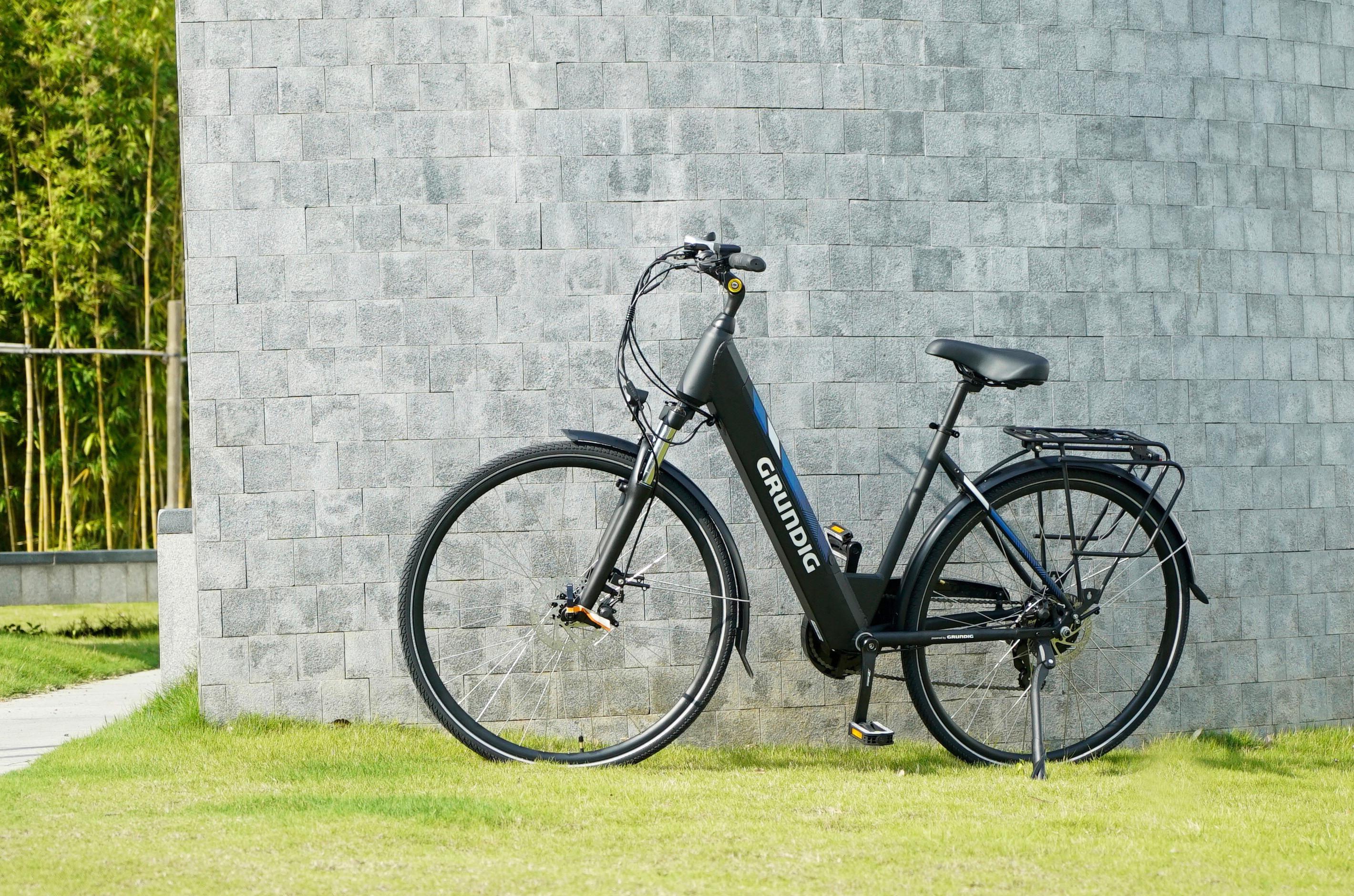 E-Bike City 110 km - Blau/Schwarz, KONVENTIONELL, Kunststoff/Metall (180,9/68/103cm)