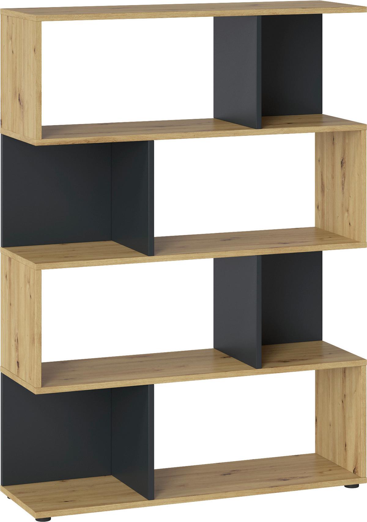 Polcos Elem Indio Inor03 - tölgyfa/szürke, Modern, faalapú anyag (106/145/33cm)
