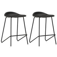 Barhocker-set Grebbestad - Schwarz, Design, Textil/Metall (41/72/46cm) - Livetastic